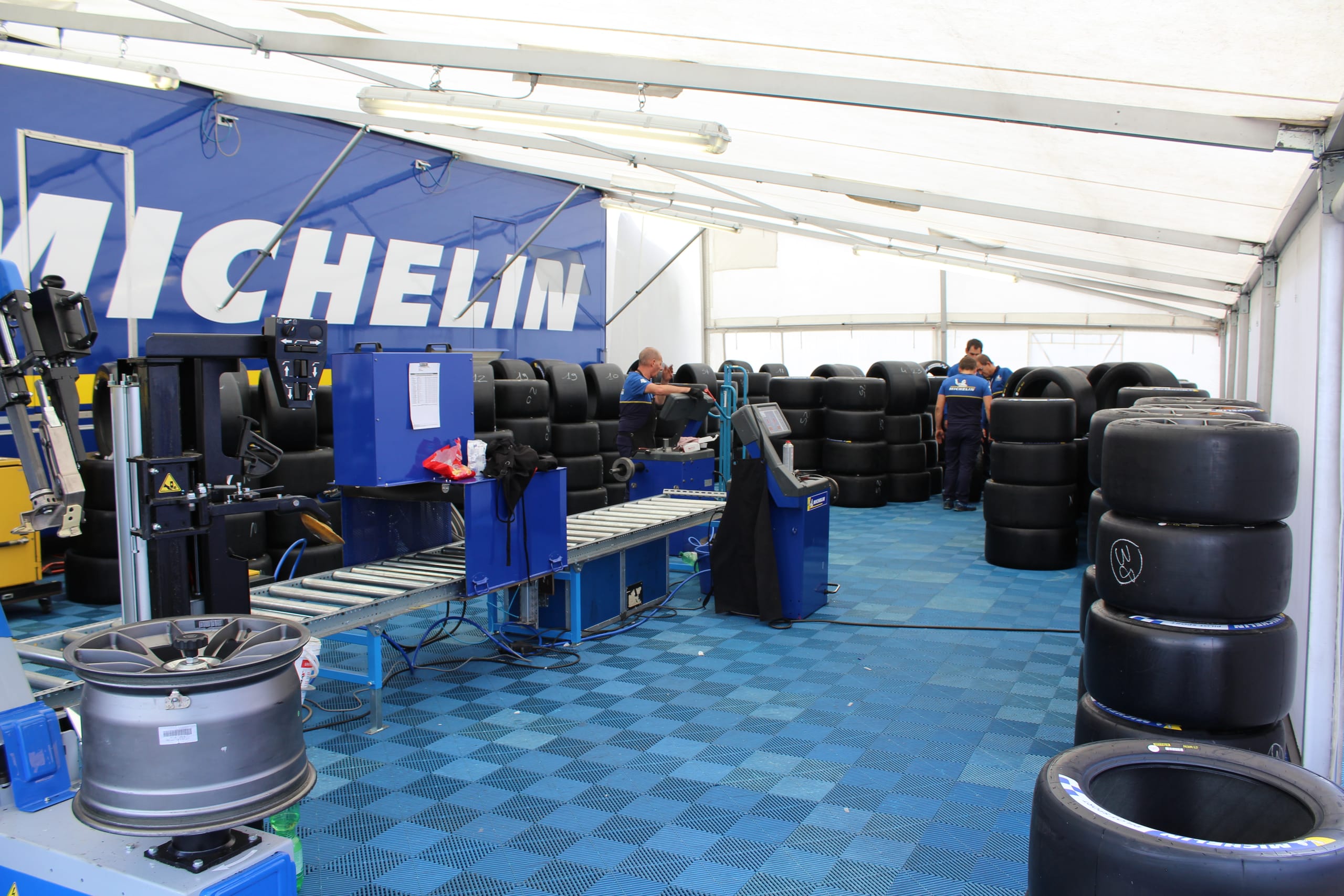 F1 paddock at the British Grand Prix
