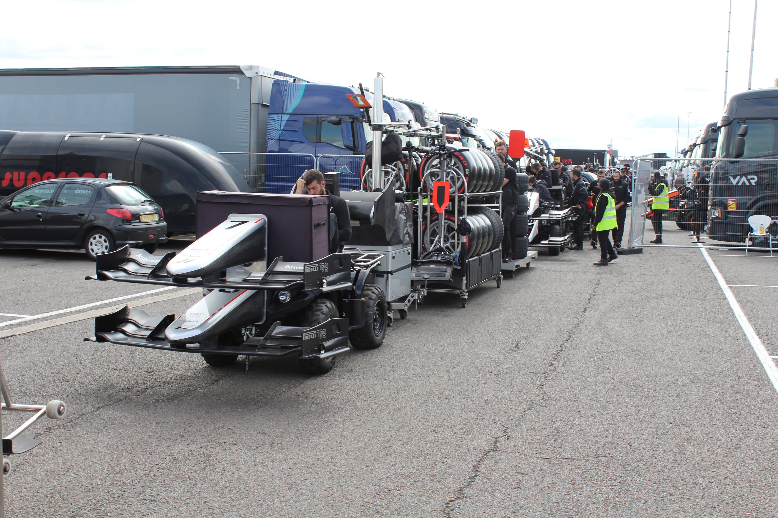 F1 paddock at the British Grand Prix