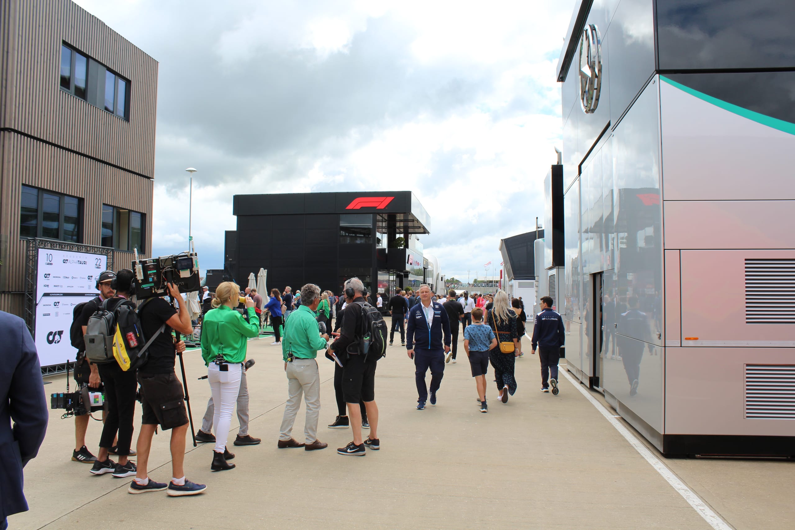F1 paddock at the British Grand Prix