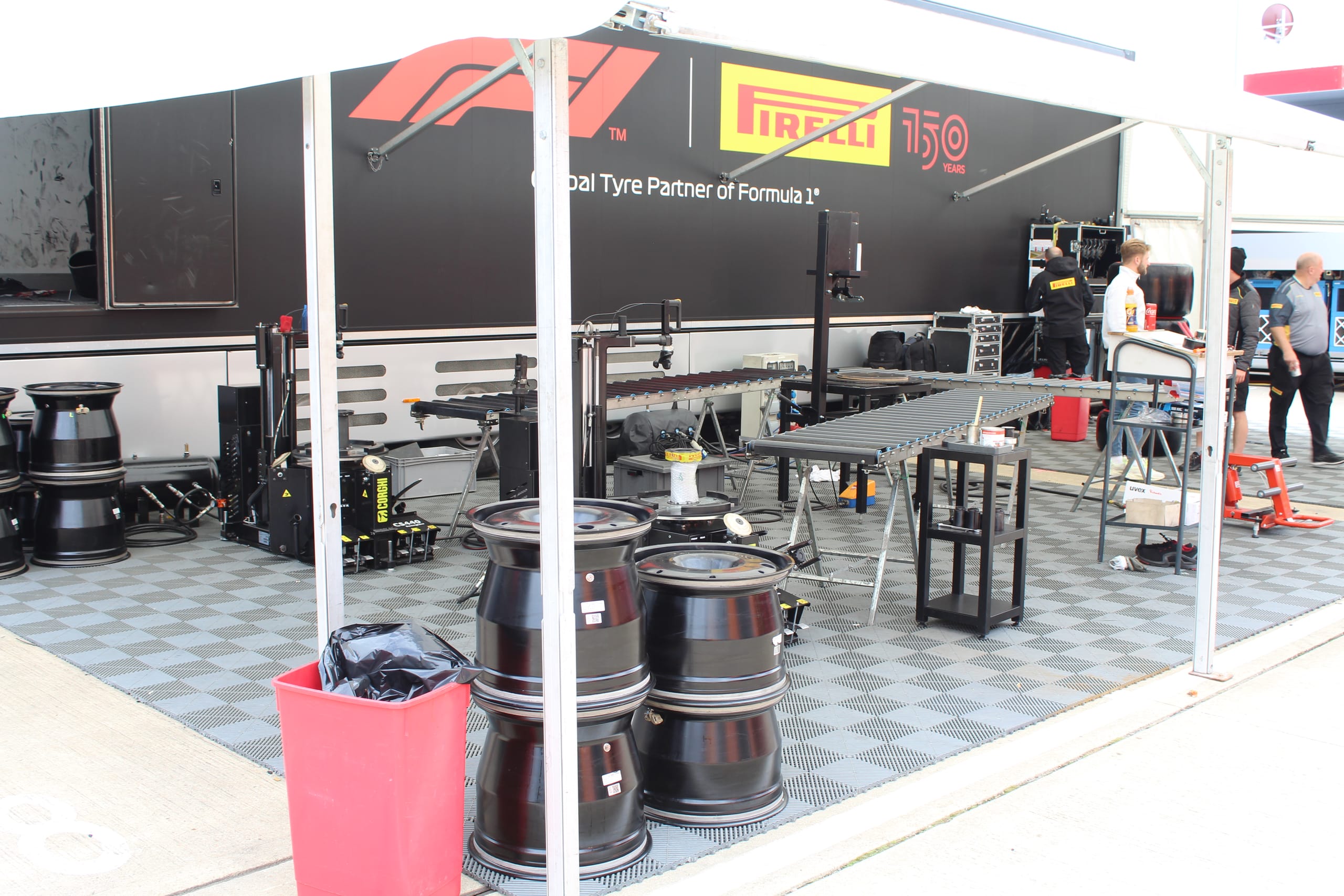 F1 paddock at the British Grand Prix