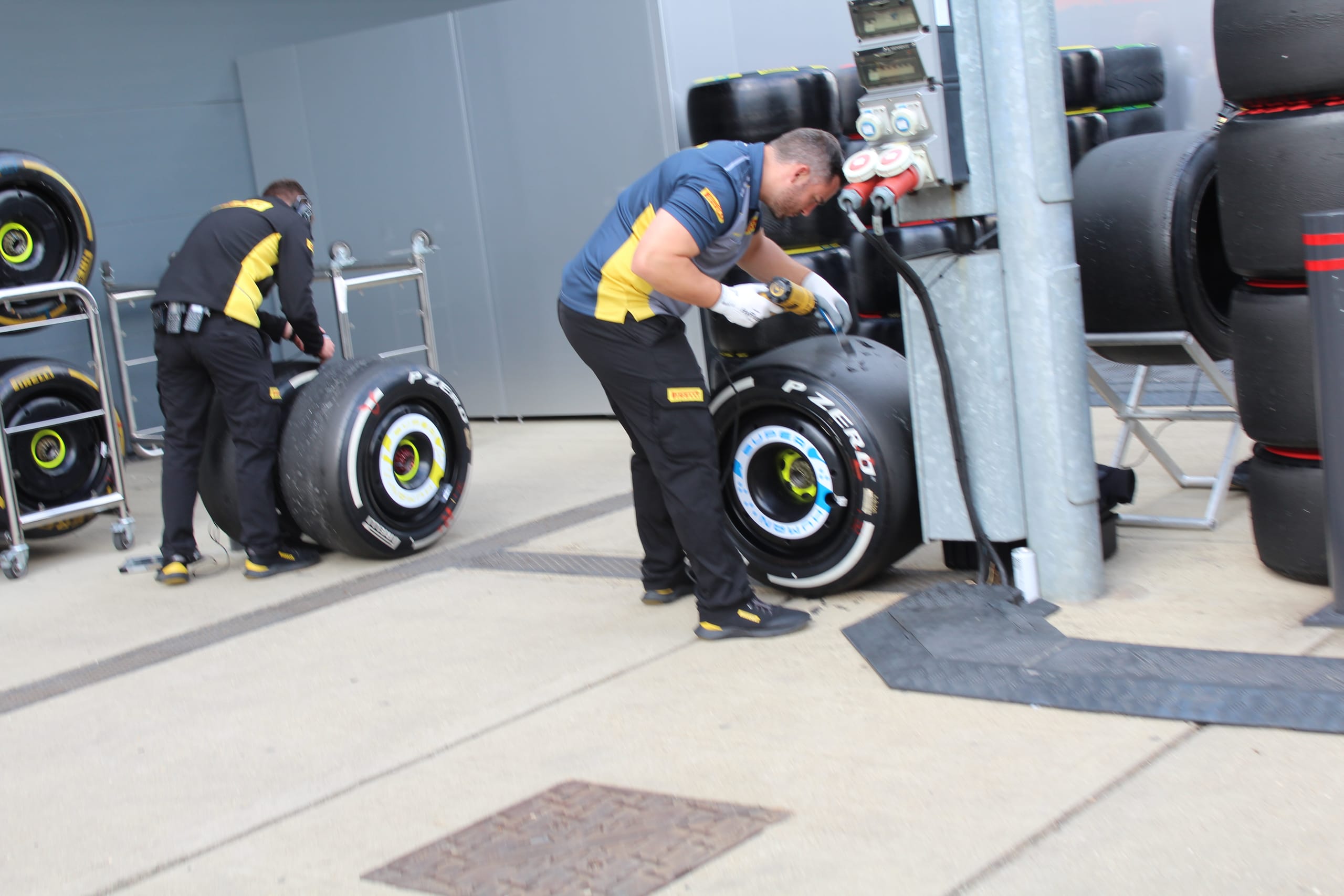 F1 paddock at the British Grand Prix