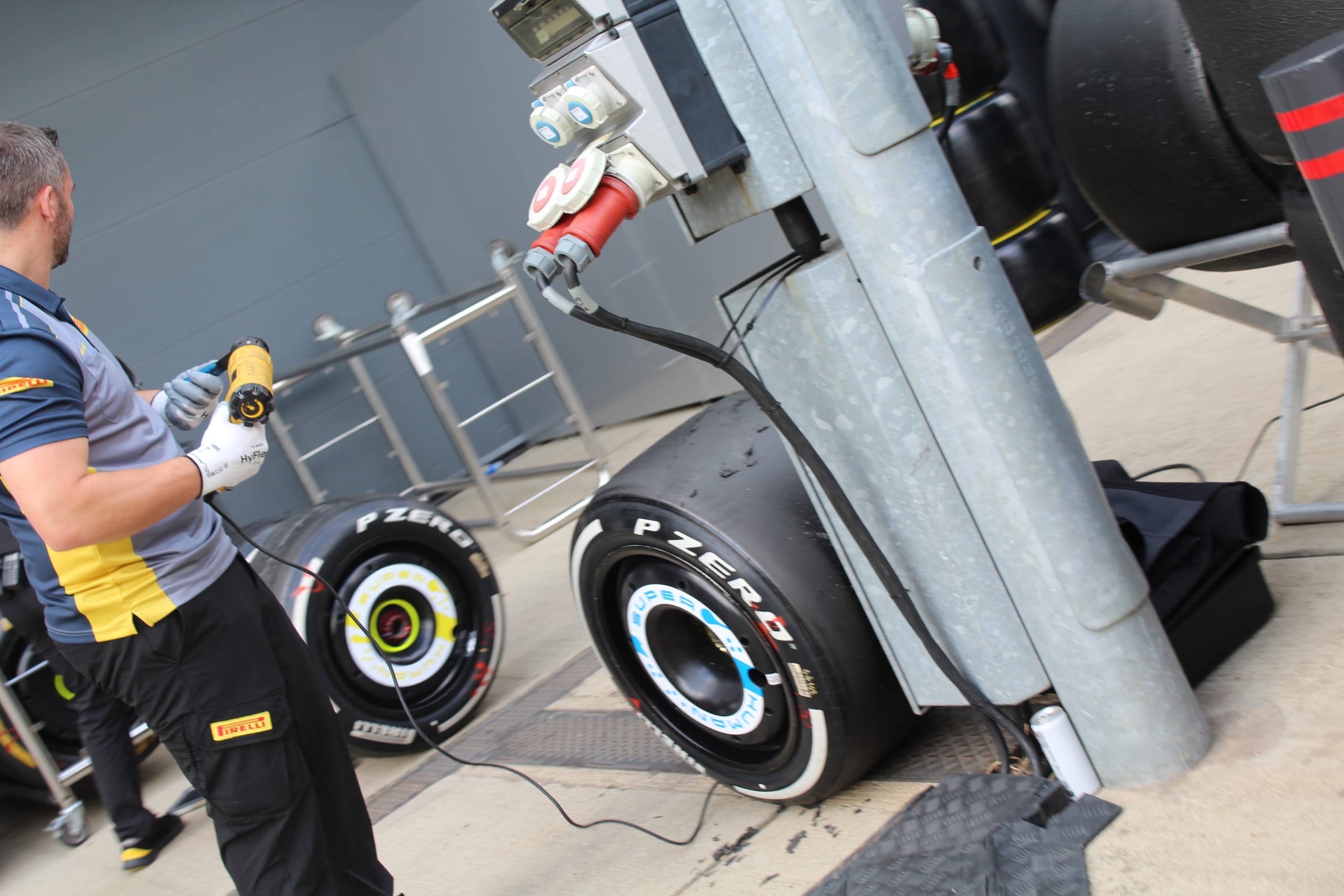 F1 paddock at the British Grand Prix