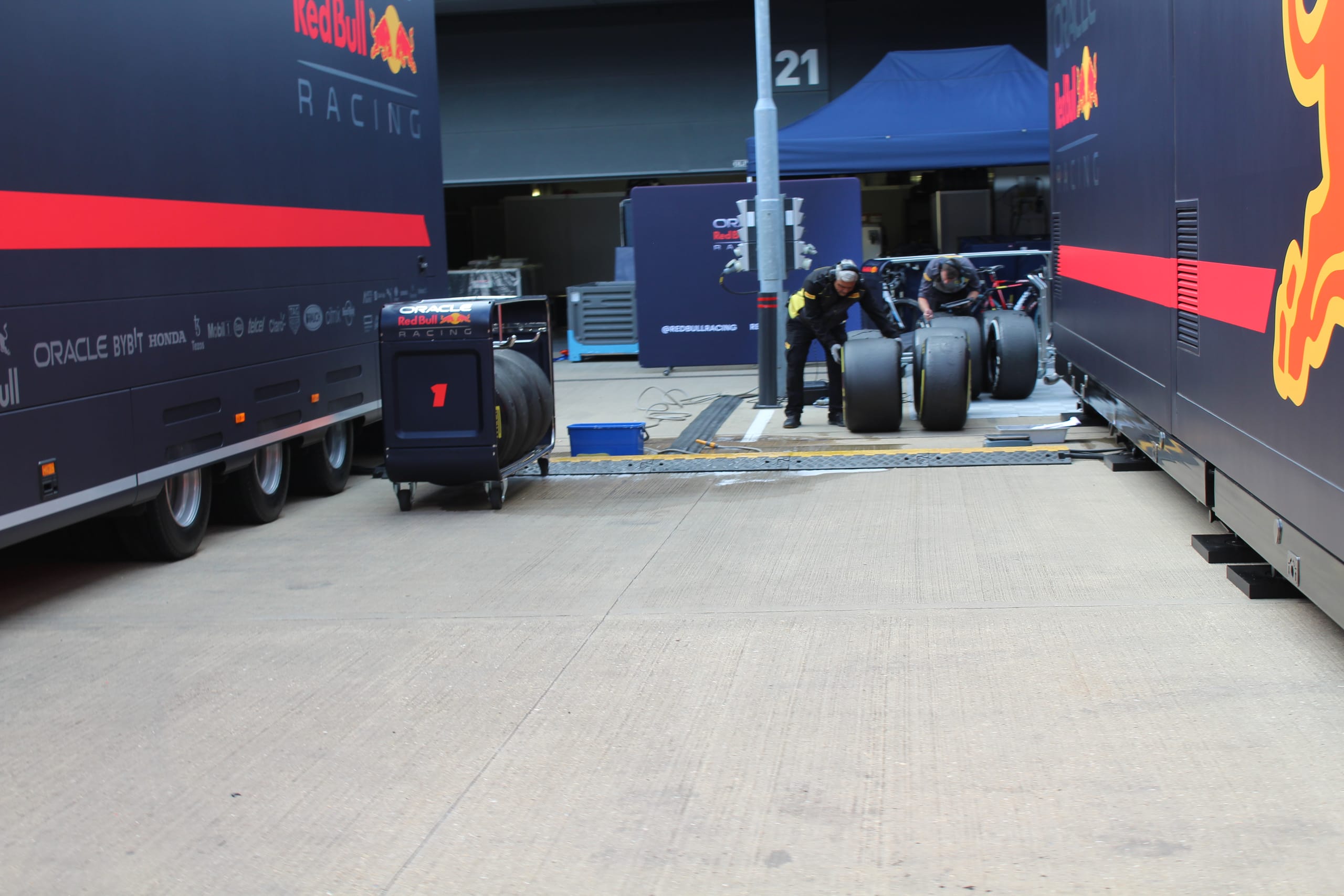 F1 paddock at the British Grand Prix