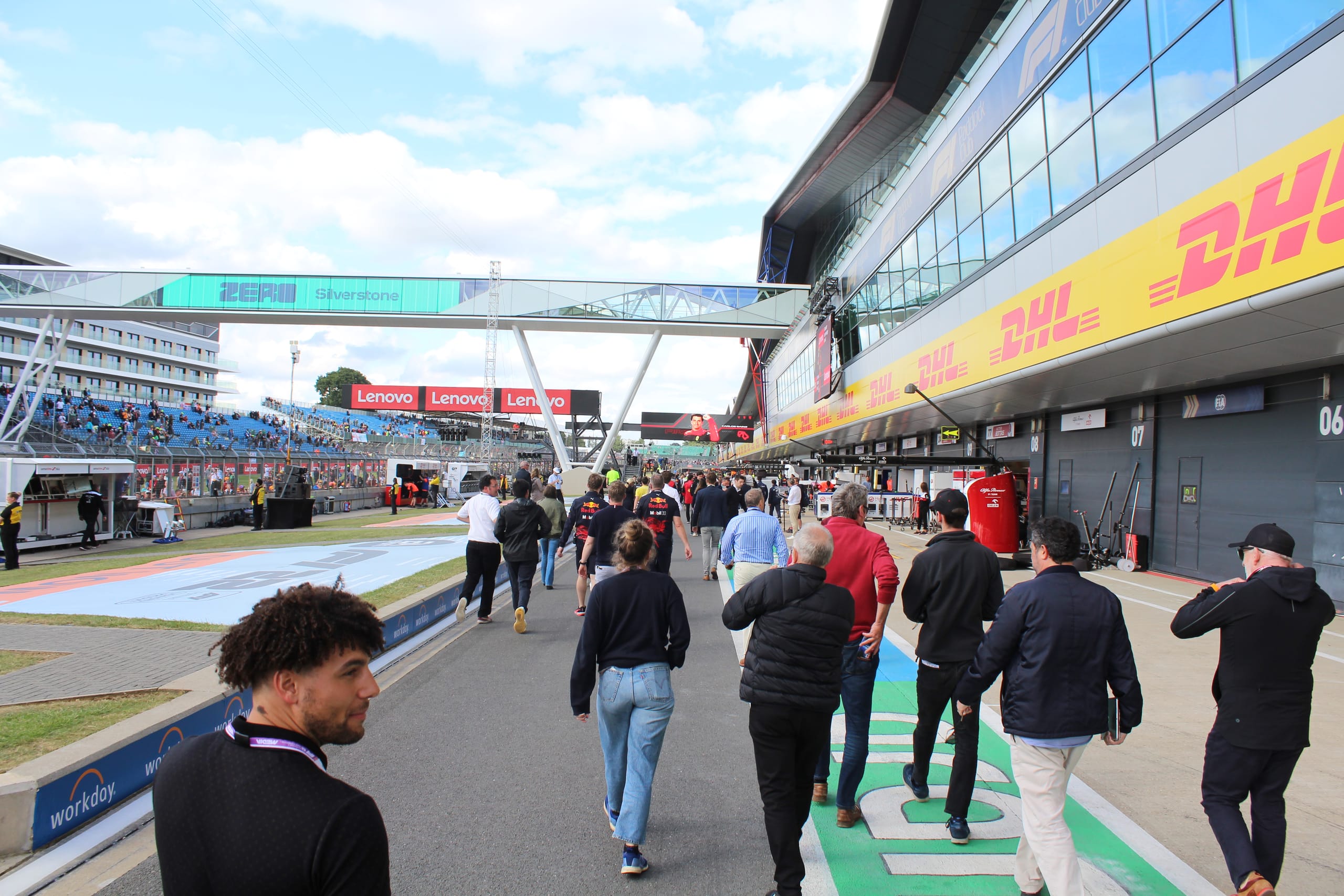 F1 paddock at the British Grand Prix