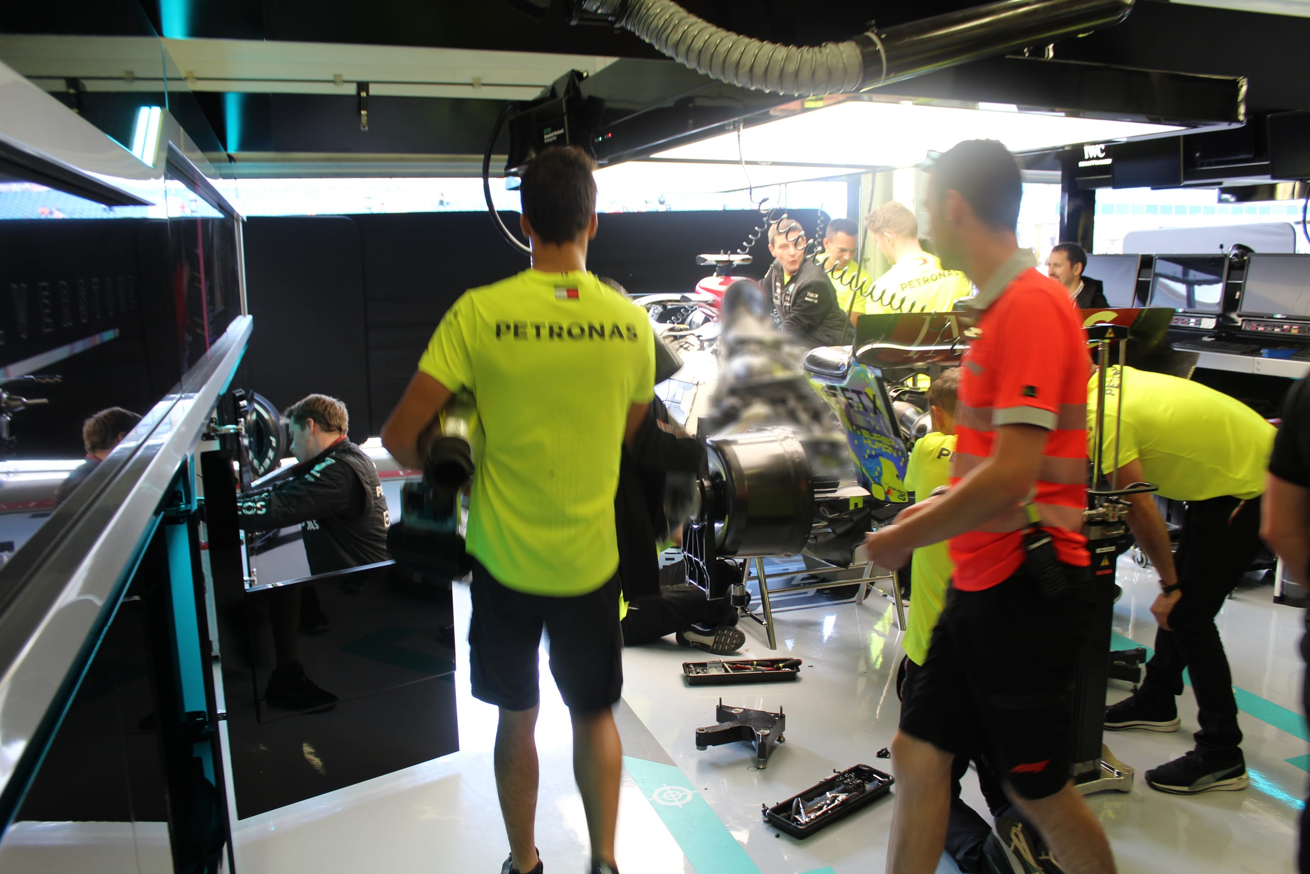 F1 paddock at the British Grand Prix