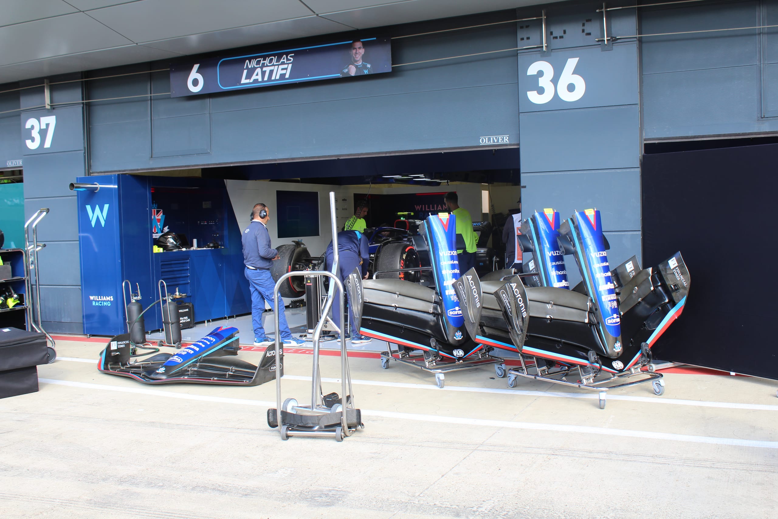 F1 paddock at the British Grand Prix