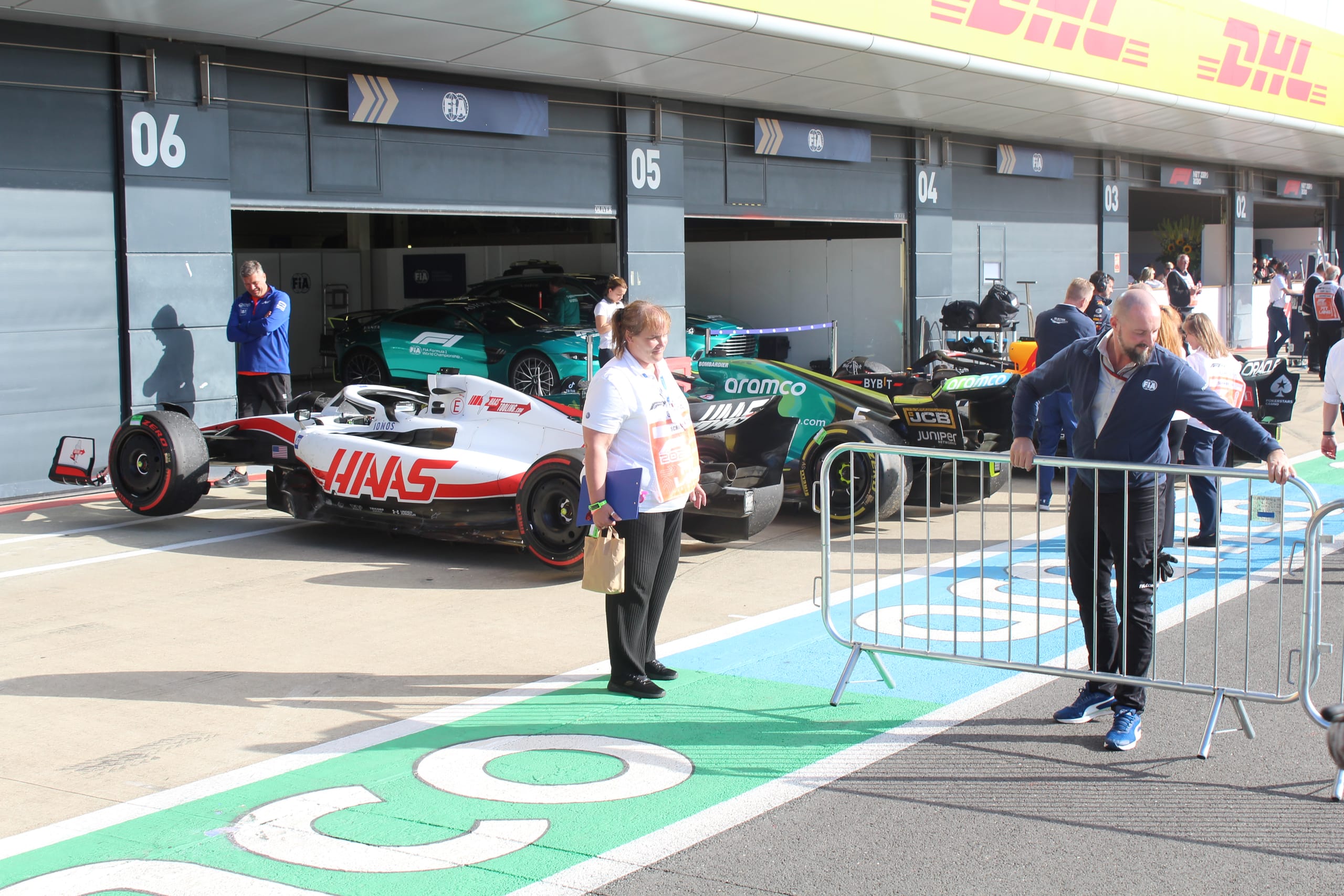 F1 paddock at the British Grand Prix