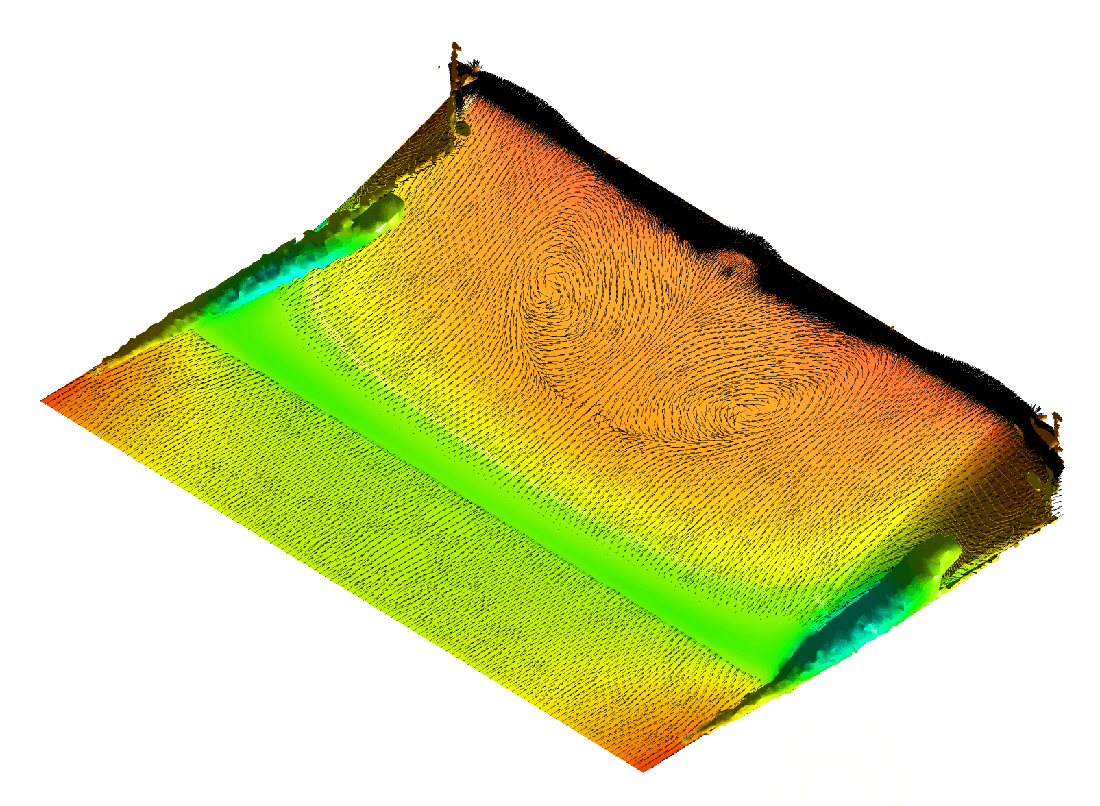 3D CAD model of the 'best of' diffuser geometry incorporating parabolic leading edge, rounded trailing edge and shoulder fillets