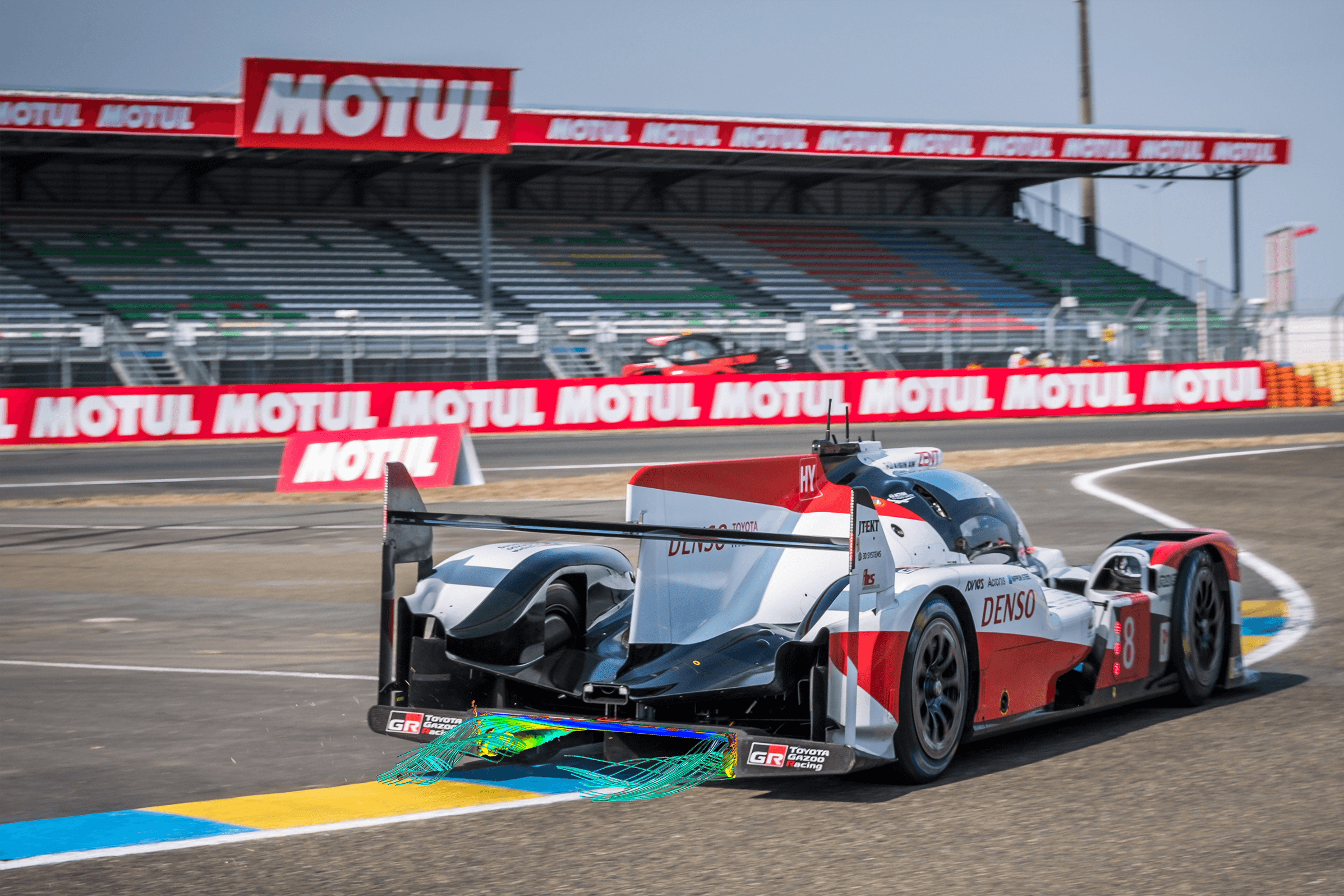 Toyota GR010 Hybrid LMP1 race car showing underfloor and diffuser design