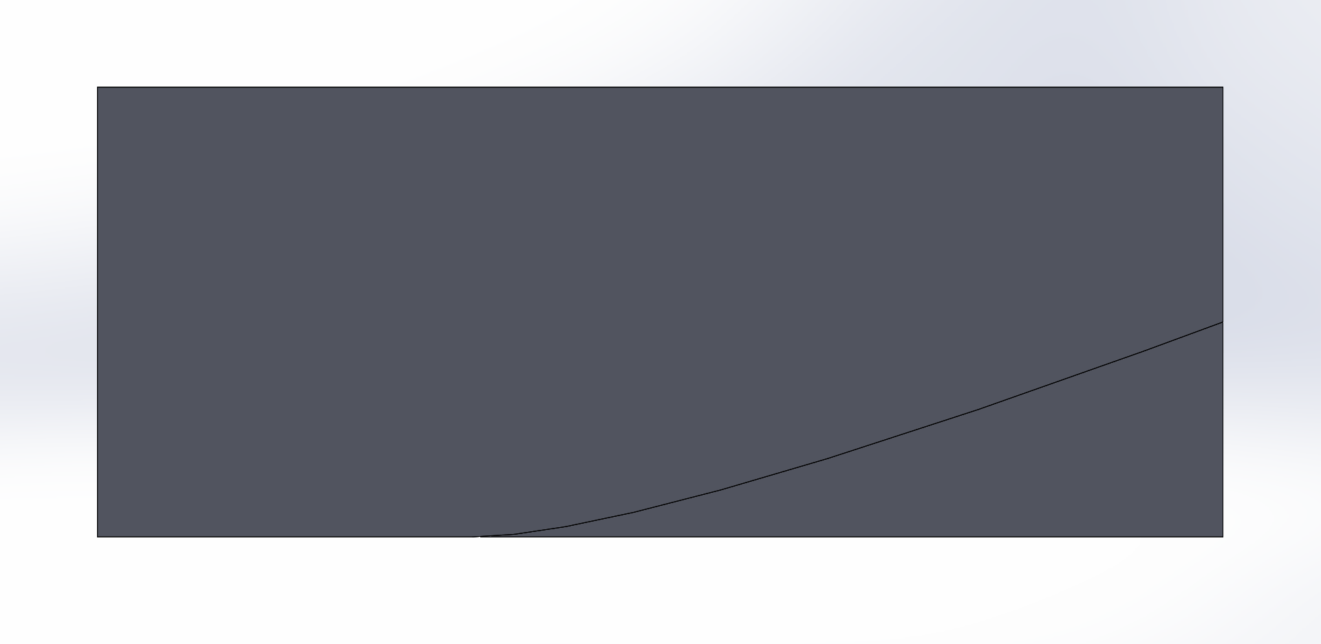 Figure 6: 3D model of the parabolic diffuser geometry offering a gentler expansion gradient