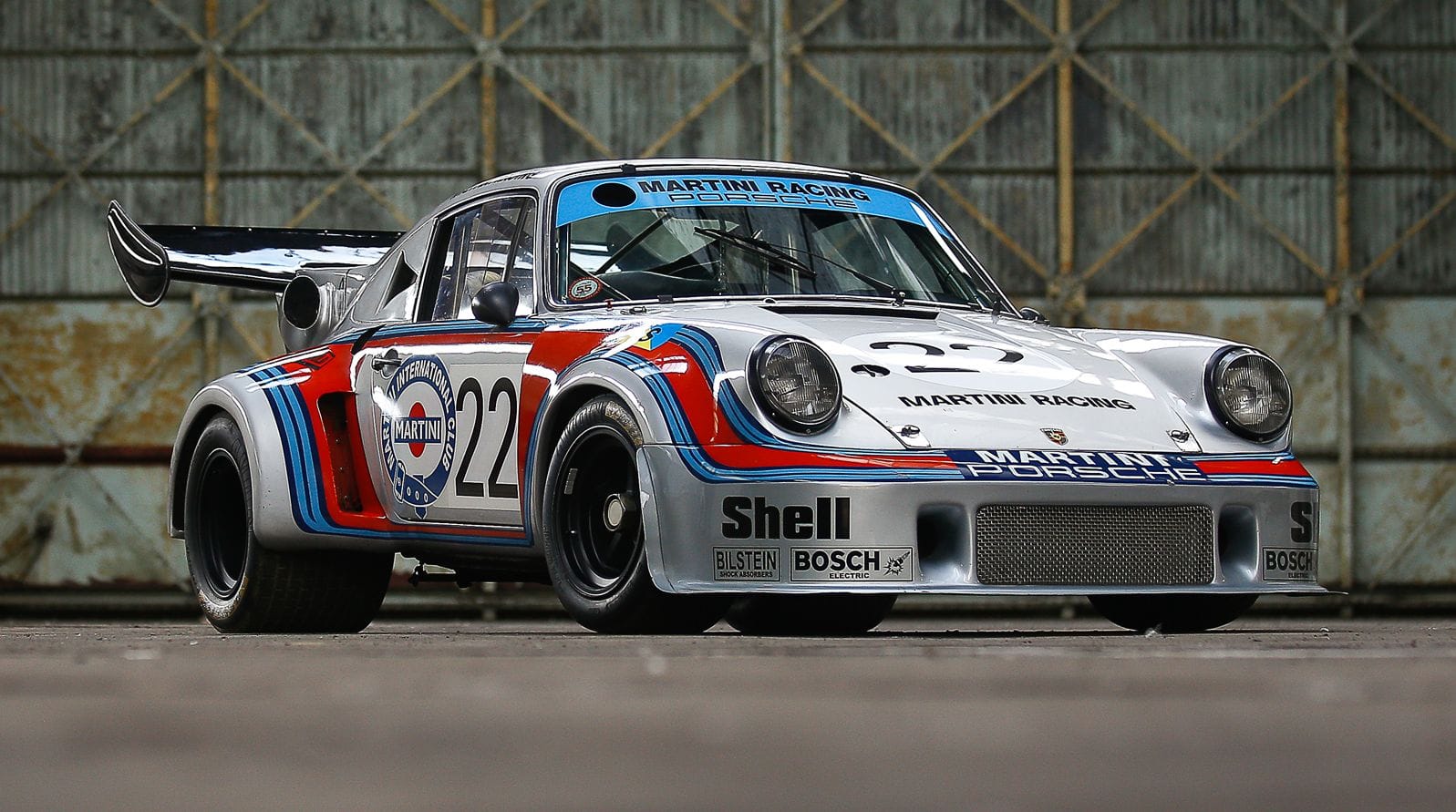 Figure 3: Brake cooling inlets visible either side of the radiator grille on the front bumper of a 1974 Porsche 911 RSR Turbo