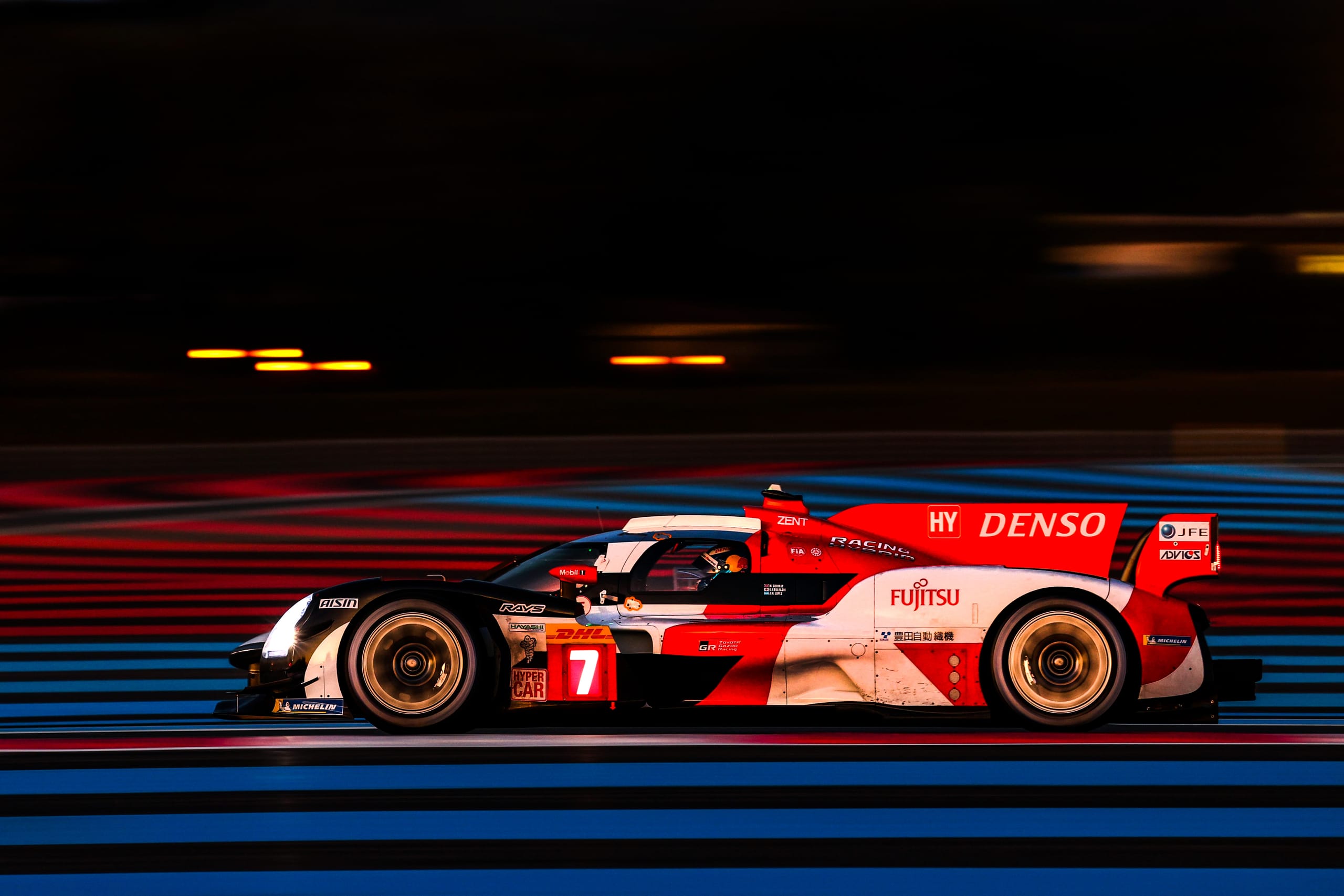 Toyota LMH car at Paul Ricard Sunset